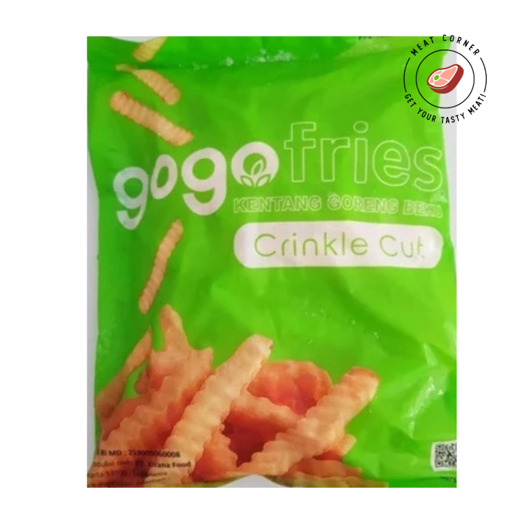 

GOGO Kentang Goreng Crinkle/Shoestring 1kg. Meat Corner Kota Bambu