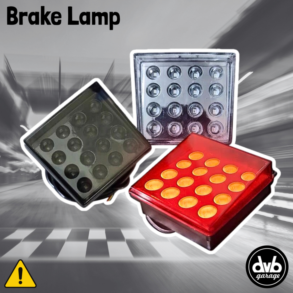 LED BRAKE LAMP KEDIP SPOT KABUT FOG LAMPU REM KOTAK F1 BLINK MOBIL MOTOR