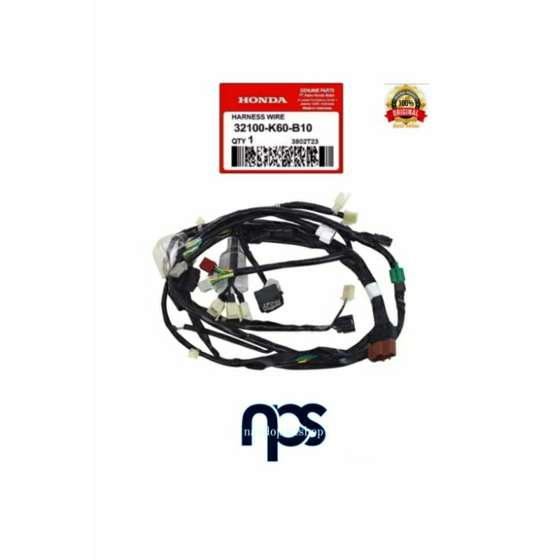 Harness Wire Kabel Body Utama Honda Vario 125 Led Old Iss Idling Stop Original AHM (32100K60B10)