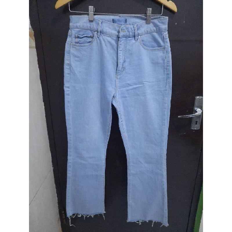 celana jeans cutbray bootcut ann taylor