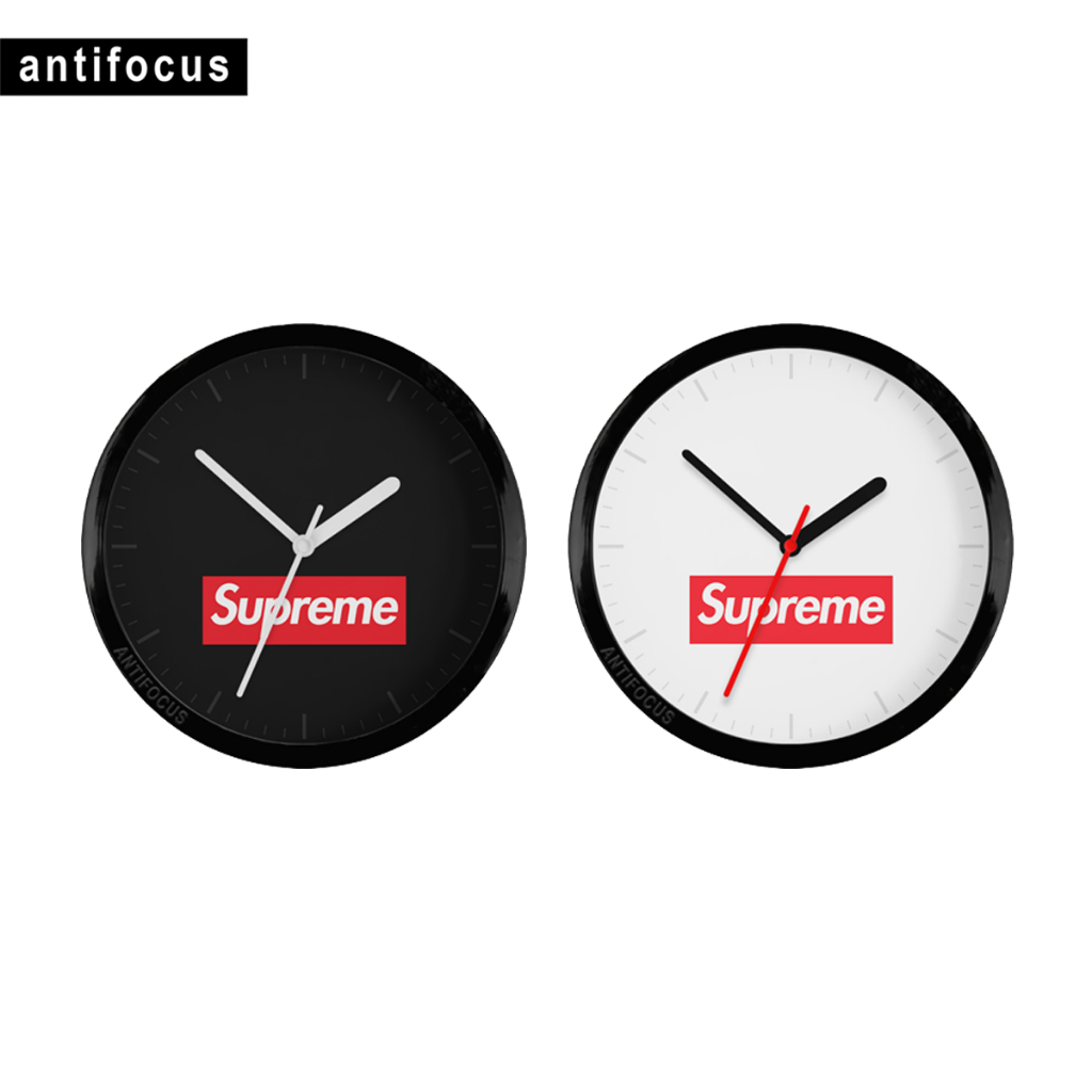 Jam Dinding Supreme NYC | Merchandise Souvenir Custom Brand Distro Hypebeast Original Aesthetic