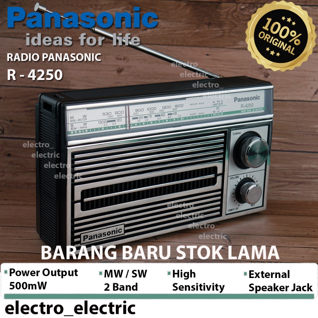 Panasonic Radio Panasonic R 4250 - Radio National R 4250 - Radio MW SW