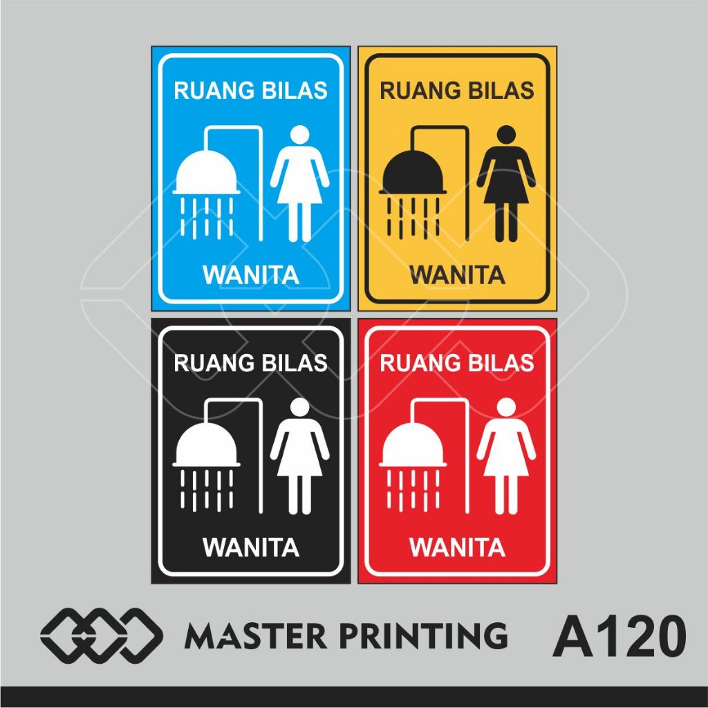 

A120 - Acrylic Sign, Stiker Akrilik Ruang Bilas Wanita, Tahan Air, Termurah, dan Bisa Custom