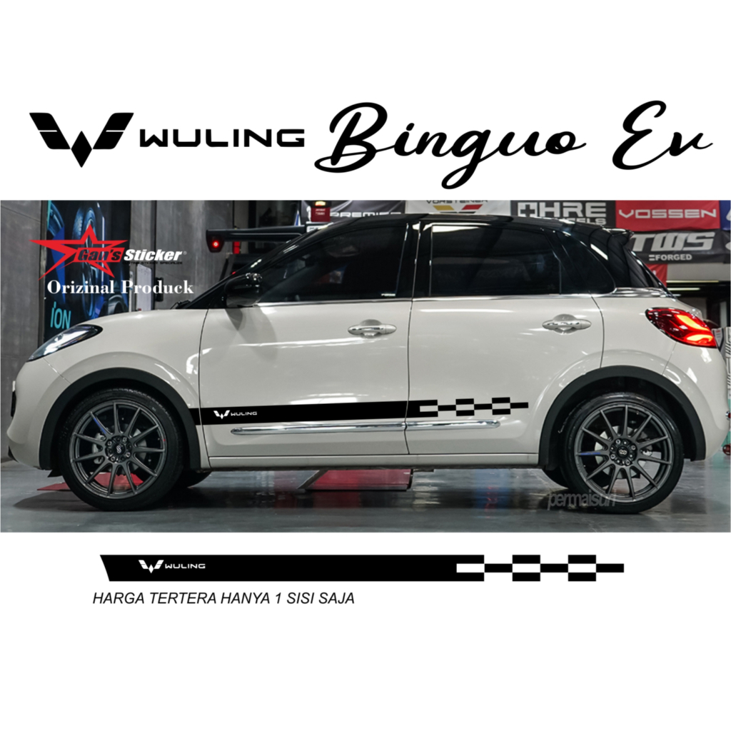 STICKER MOBIL WULING BINGUO EV VARIASI CUTTING STICKER WULING BINGUO EV