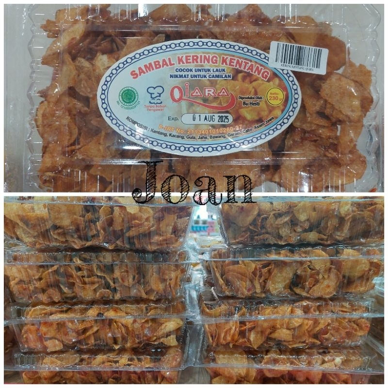 

Sambal Kering Kentang 230gr Qiara