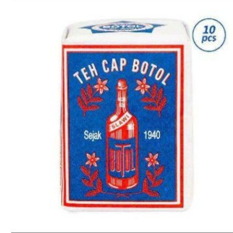 

TEH CAP BOTOL BIRU ISI 10 PCS
