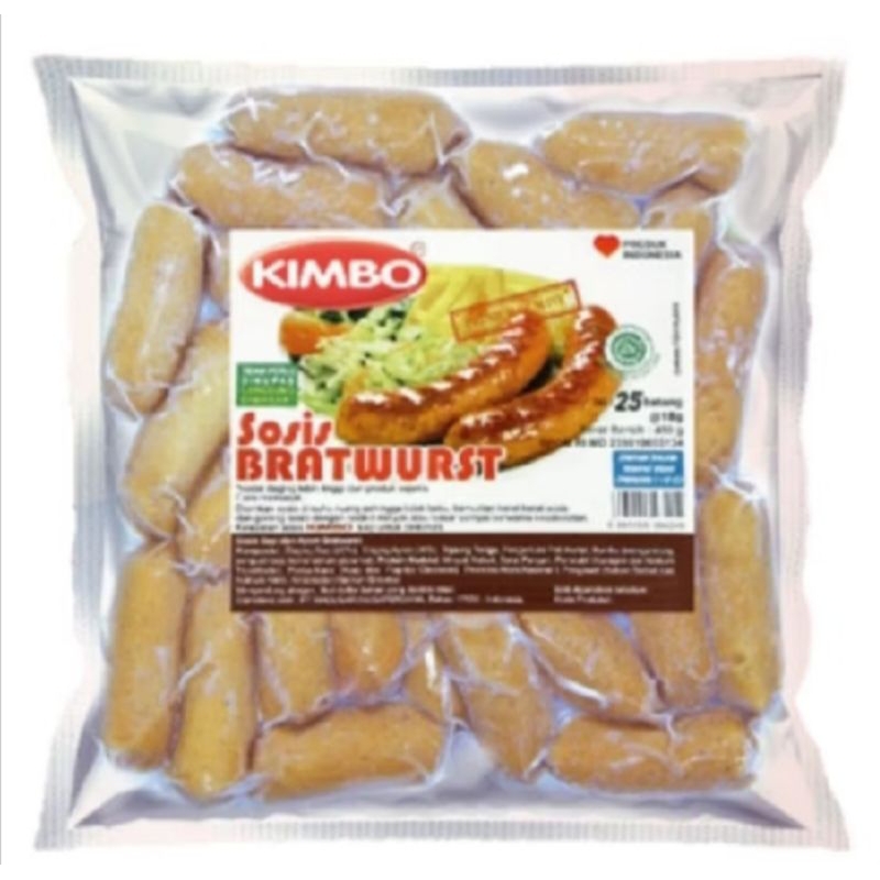 

SOSIS KIMBO BRATWURST COKTAIL MINI ISI 25 PCS