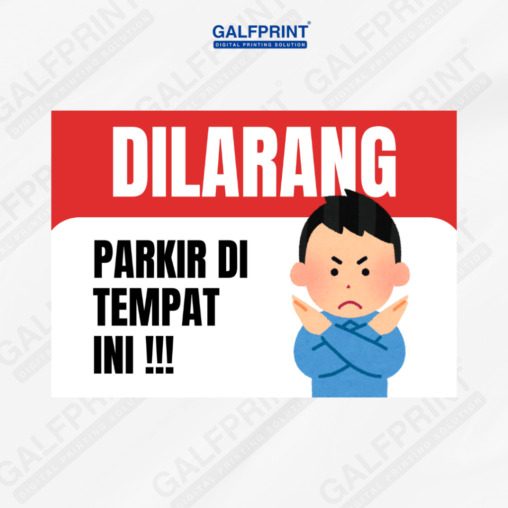 

STICKER A4 BESAR - DILARANG PARKIR DITEMPAT INI !