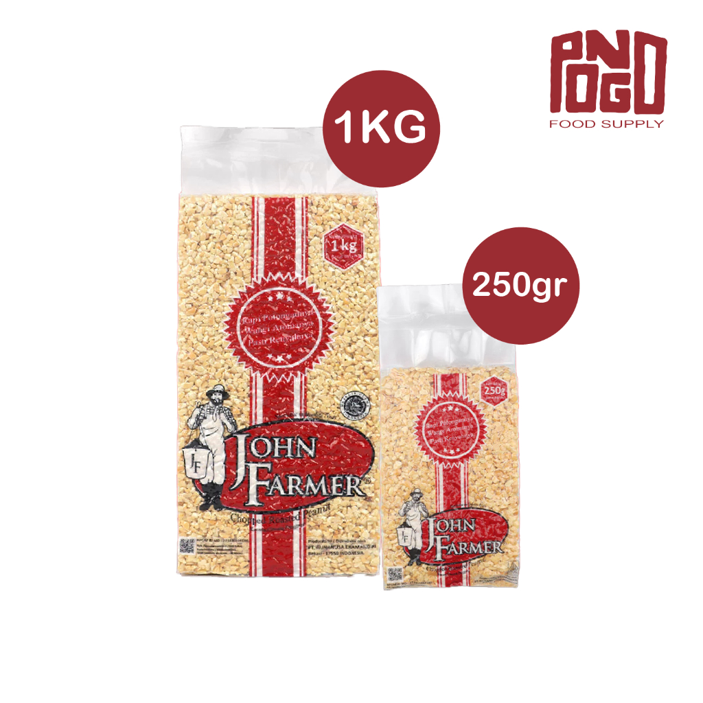 

John Farmer Chopped Roasted Peanut 1kg & 250gr | Taburan Kacang Cincang Sangrai Panggang