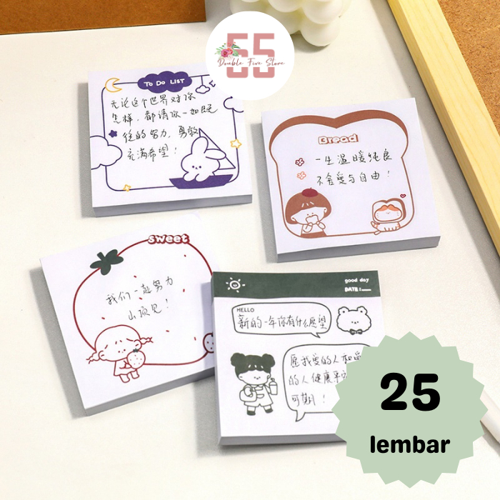 

Sticky Note Motif Kartun Lucu - 125