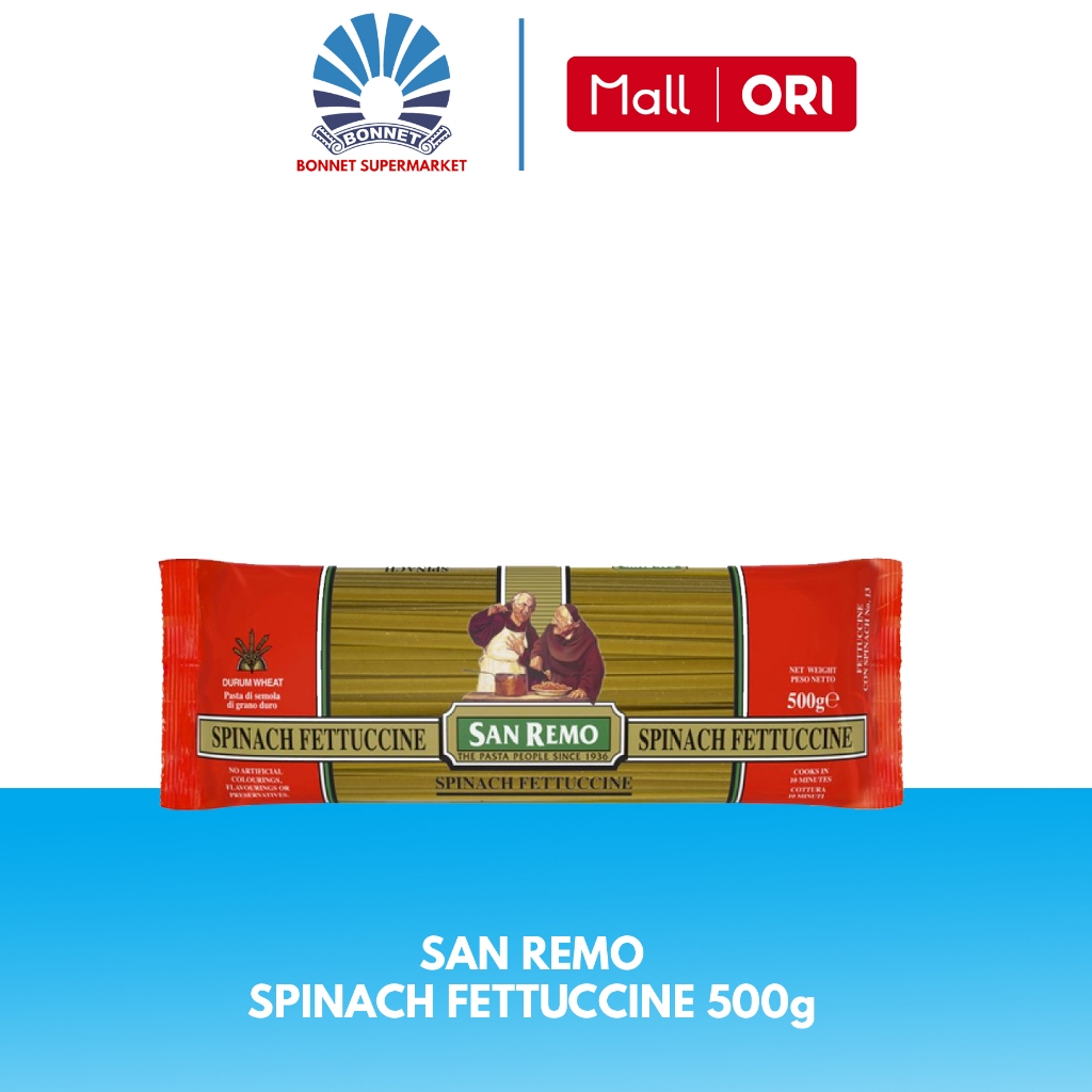 

San Remo Pasta Spinach Fettuccine 500g 9310155413411