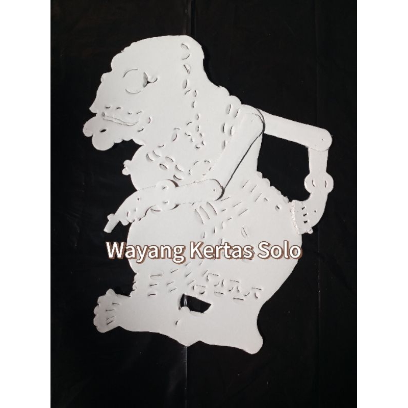 Wayang Kulit Kertas Prakarya Putihan/Polosan Bagong
