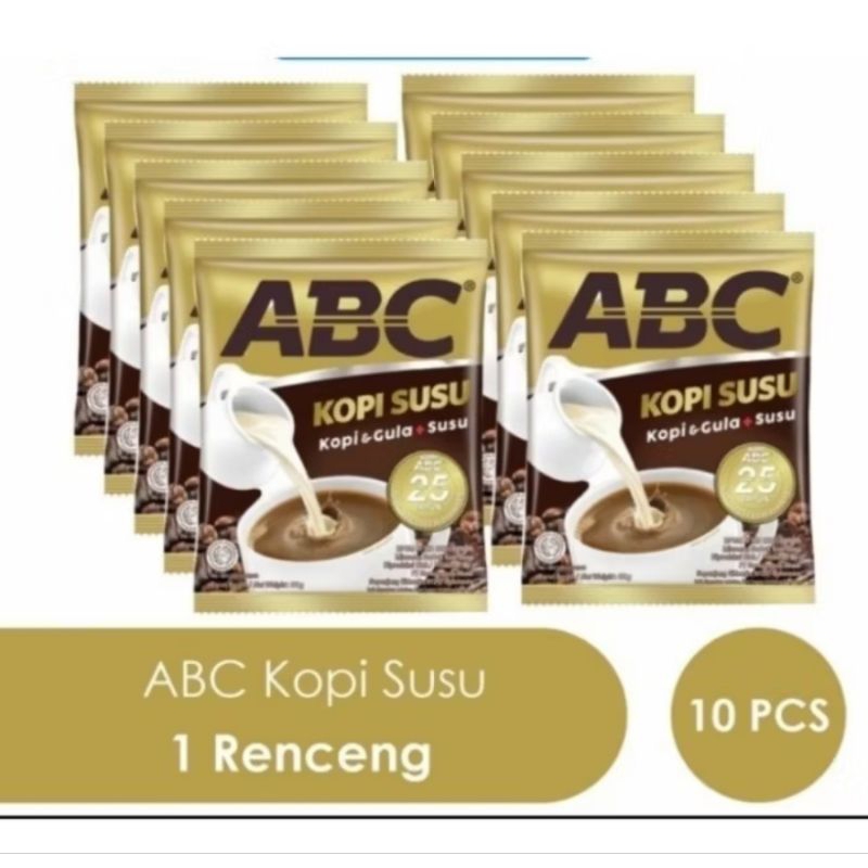 

ABC Kopi Gula Susu Renceng 10 x 30 gr