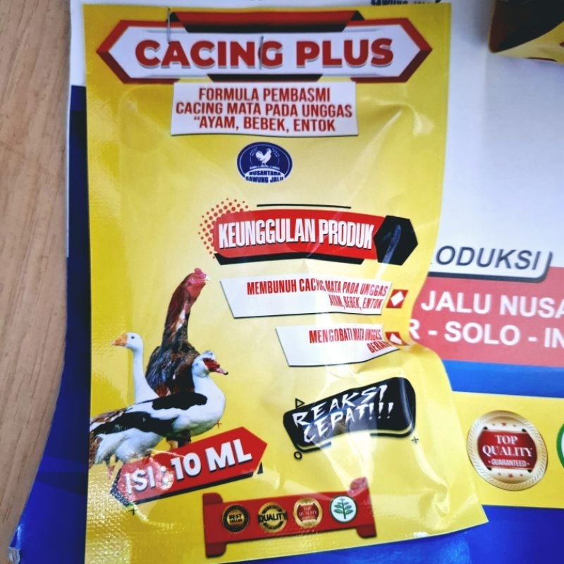 Obat Cacing Tetes Mata Plus Ayam Busa Berbusa Unggas Bebek Itik Entok Mata busa berbusa berair