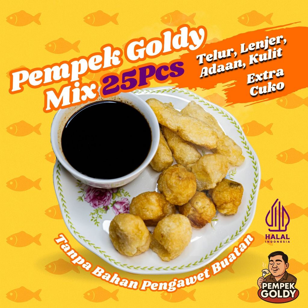 

Pempek Palembang Goldy Mix 25pcs