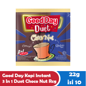 

GOOD DAY KOPI INSTANT 3 IN 1 DUET CHOCO NUT RCG 10x22g