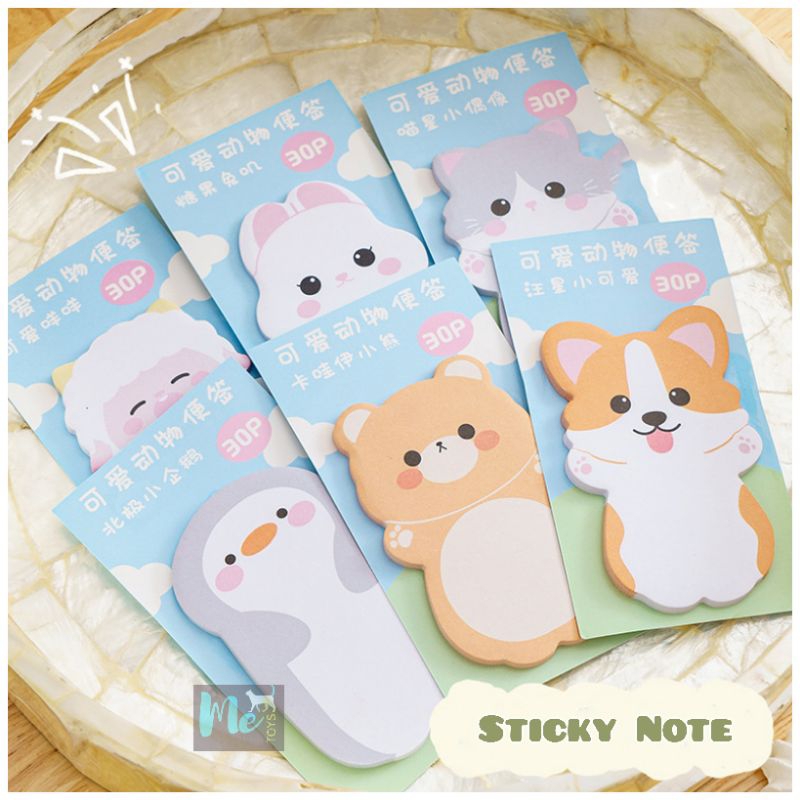 

Sticky Note / Kertas Catatan / Memo Tempel Motif Hewan Lucu Cute Animals