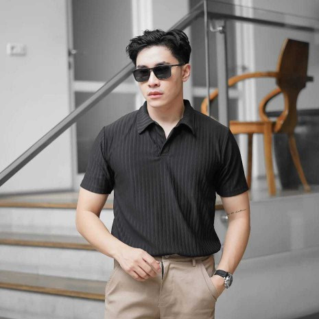 Polo Shirt Pria / Kaos Polo Knit Kerah / Baju Polo Berkerah Motif Pria Premium