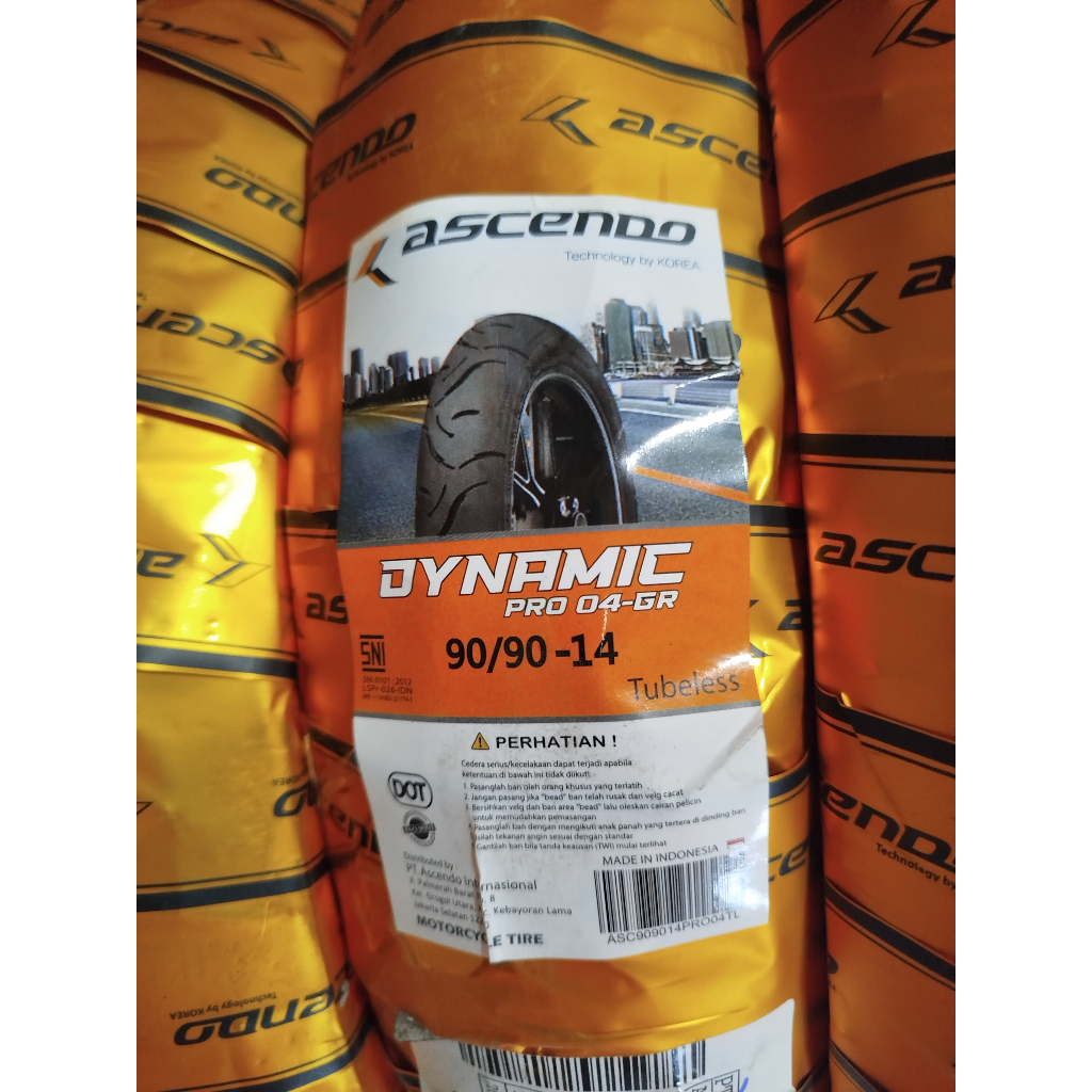 ASCENDO DYNAMIC 90/90-14 TUBELESS