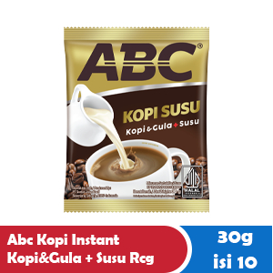 

[RENCENGAN] ABC Kopi Susu Instant Kopi Hitam Gula Susu 30 gr isi 10 Pcs