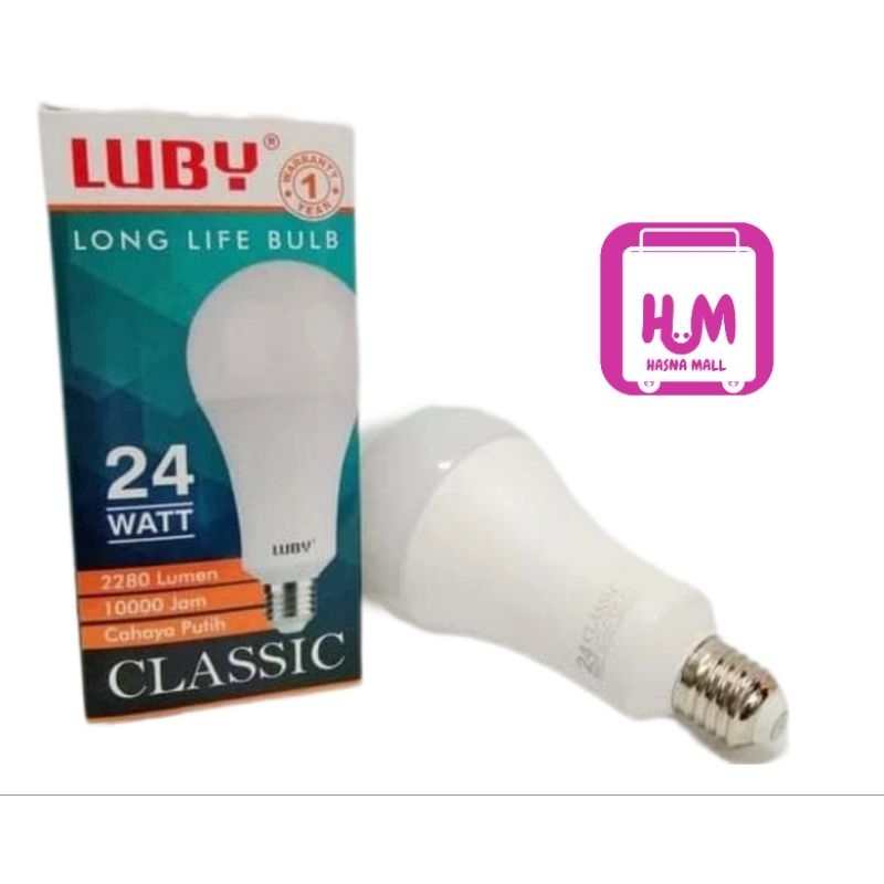 Lampu LED Luby Classic 24 Watt Original Cahaya Putih