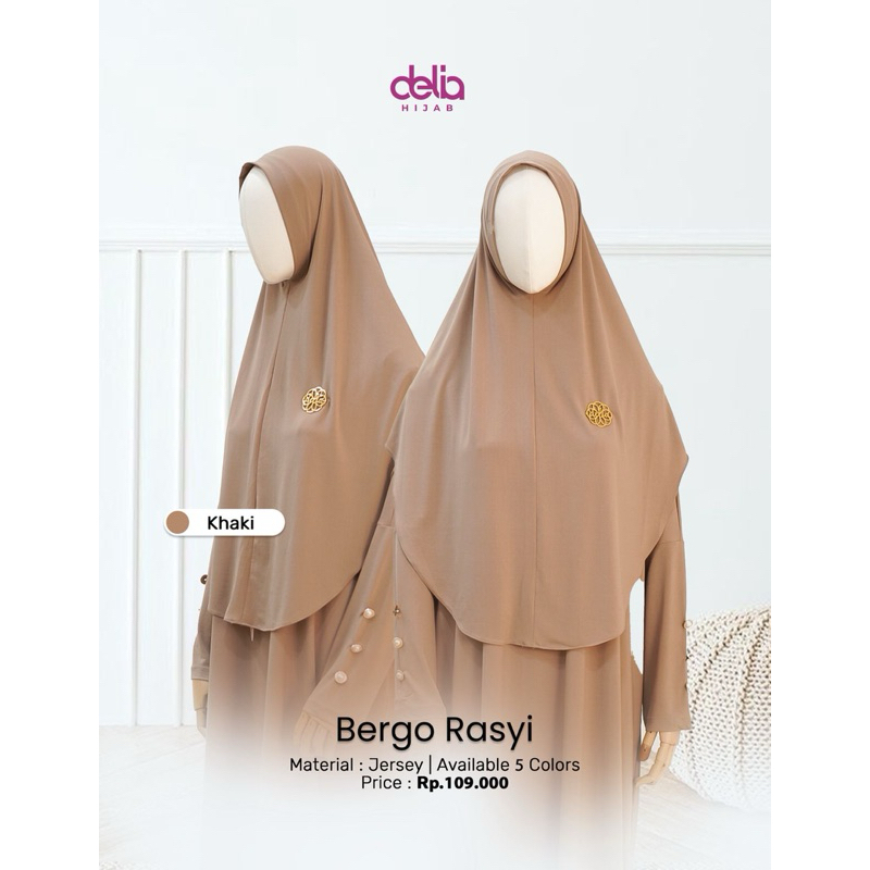 BERGO RASYI BERGO TANPA PET BERGO INSTAN HIJAB BY DELIA HIJAB