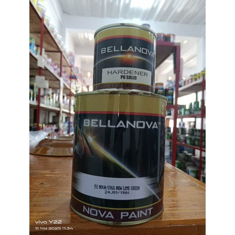 cat duco 2komponen 1set+hardener ada 2warna pilihan biru dan hijau new leem green cat kendaraan mobi