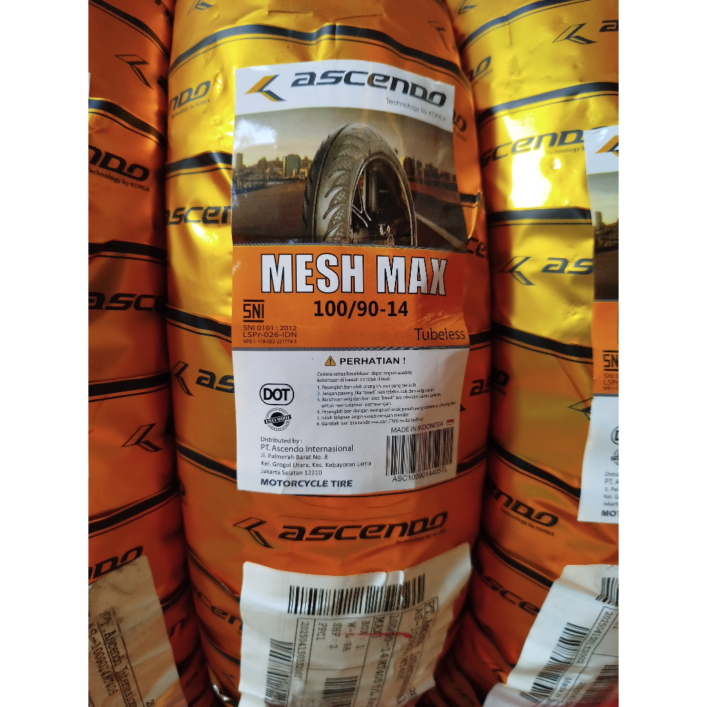 Ascendo Tire Mesh Max 100/90-14 Tubeless