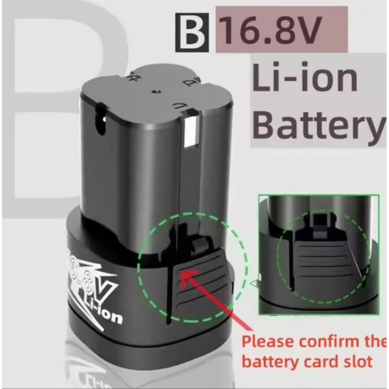 Baterai charger bor cordless 16,8v 18v