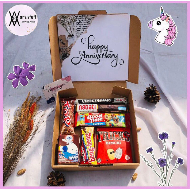 

Hampers Snack Susu Receh | arv.stuff gift box ide kado untuk bestie sahabat snack jajanan murah bestseller viral acara ultah wisuda anniversary graduation wedding lamaran sempro birthday