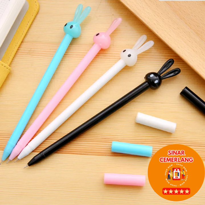 

SC Pena Bentuk Karakter Kepala Kelinci / Bolpen Karakter Bunny Lucu Unik / Pulpen Karakter Gel Imut / Pulpen Gel Pena