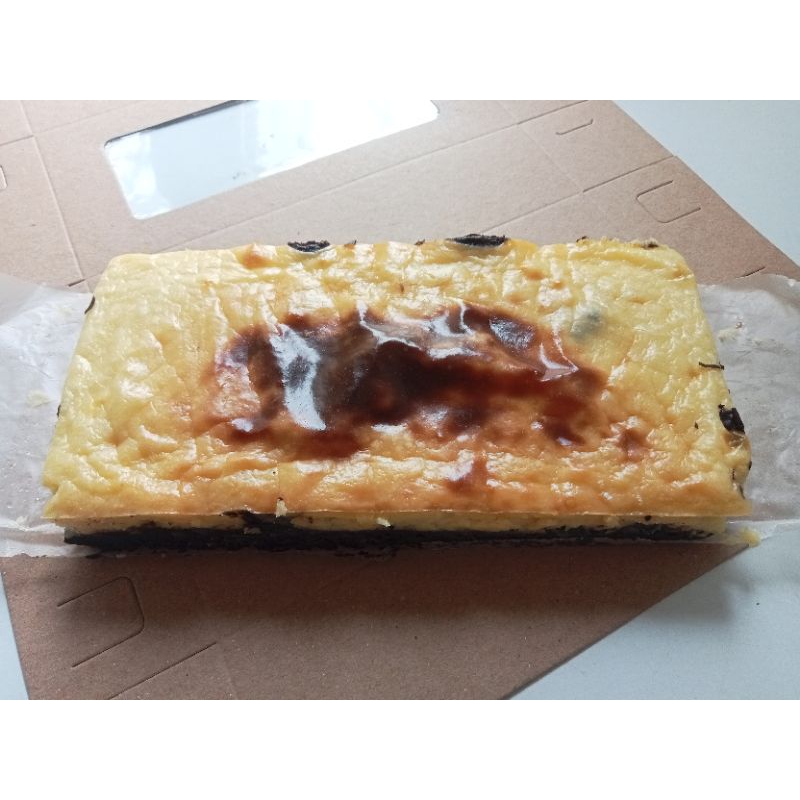 

Brownies burn cheese cake