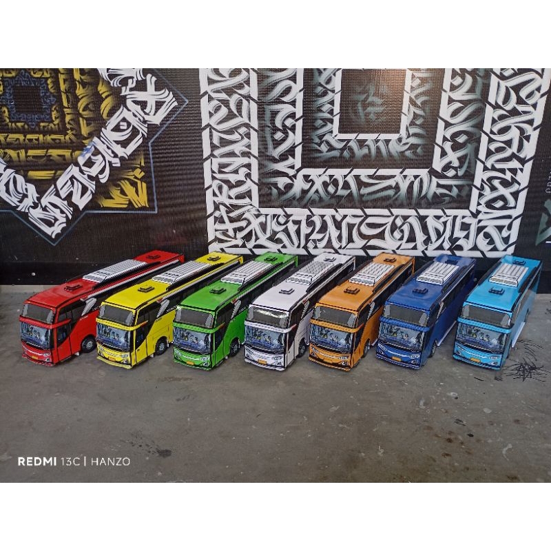 Miniatur Bus JB3 Tanpa Livery POLOSAN mainan bus basuri