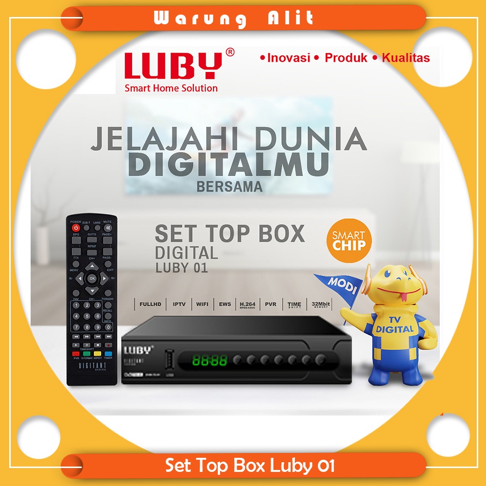 d'Bezt Set Top Box Tv Digital Luby DVB T2-01, T2=02, T2=03 / Receiver Siaran Digital/STB Tv Tabung