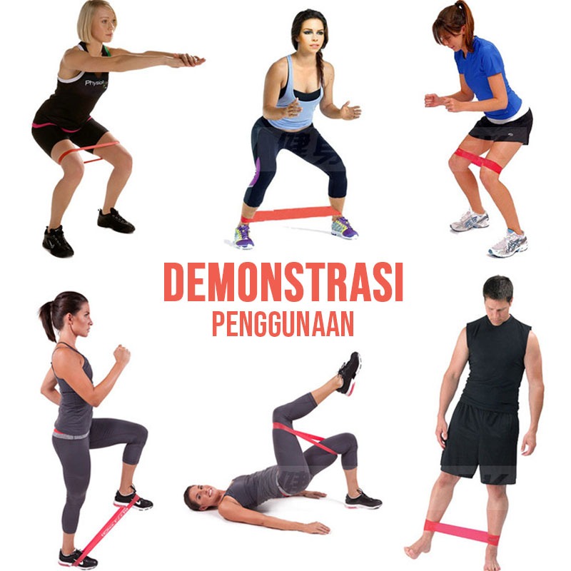 PROMO TERBARU CUCI GUDANG RESISTANCE BAND KARET OLAHRAGA ALAT OLAHRAGA KAKI & PANTAT BAHAN KUAT &