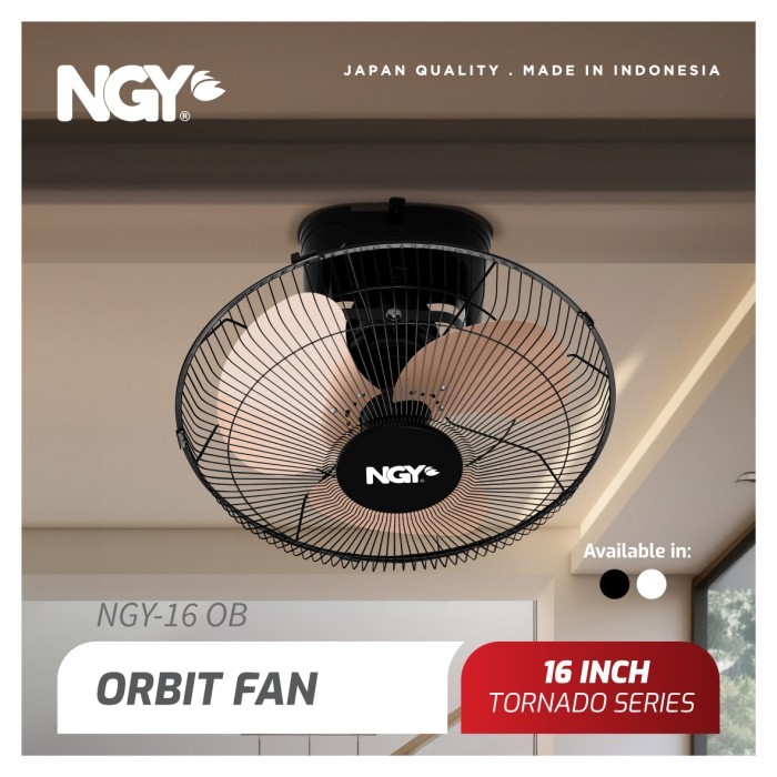 Orbit Fan 16 Inch Baling Besi Auto Fan Nagoya NG 16 OB Kipas Angin Plafon Ceiling 16"