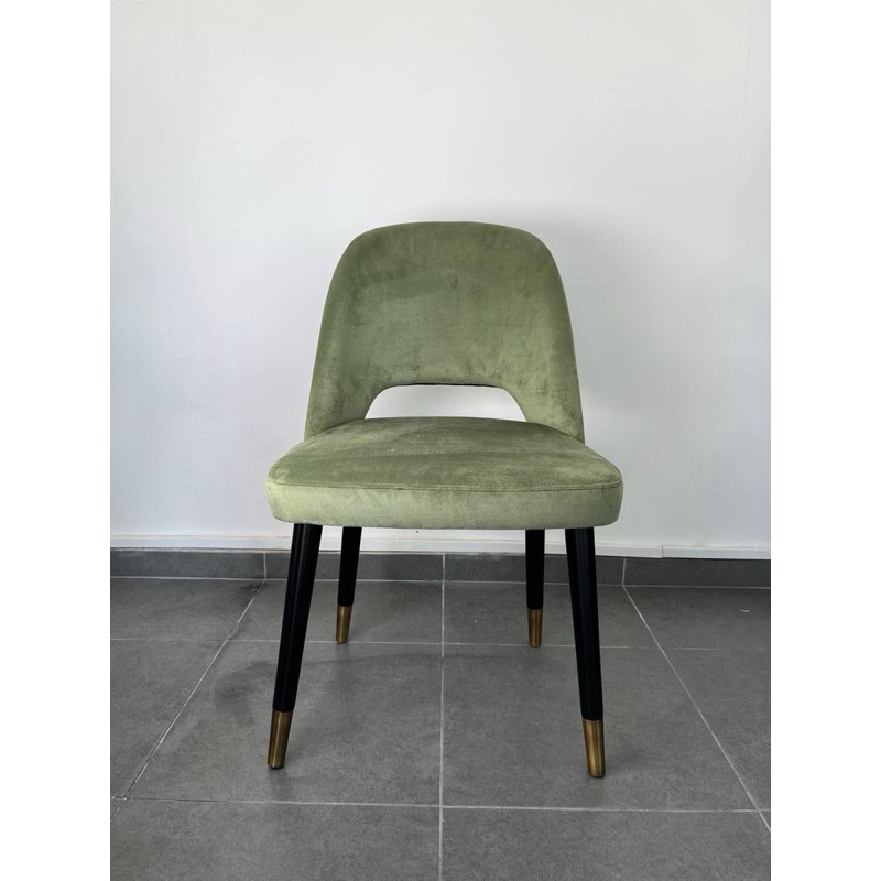 KURSI CAFE LOWONG MINIMALIS KAKI KUNINGAN