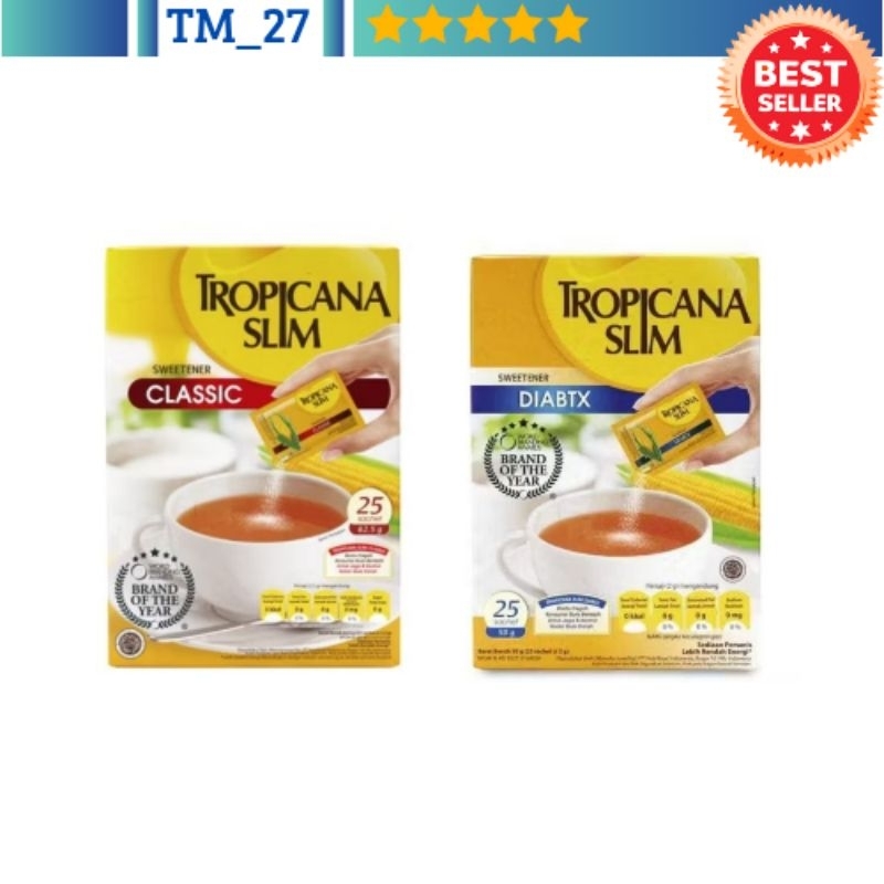 

Tropicana Slim Swetetener classic/ DIABTX 25 s