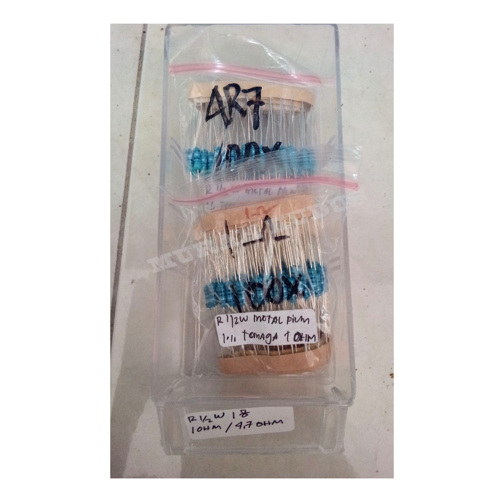 RESISTOR/R 0,5W METAL FILM 1% TEMBAGA 4,7 OHM