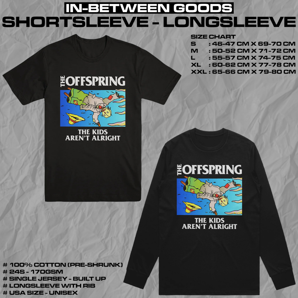 THE OFFSPRING - THE KIDS AREN'T ALRIGHT | T-SHIRT | LONGSLEEVE | BAND MERCH
