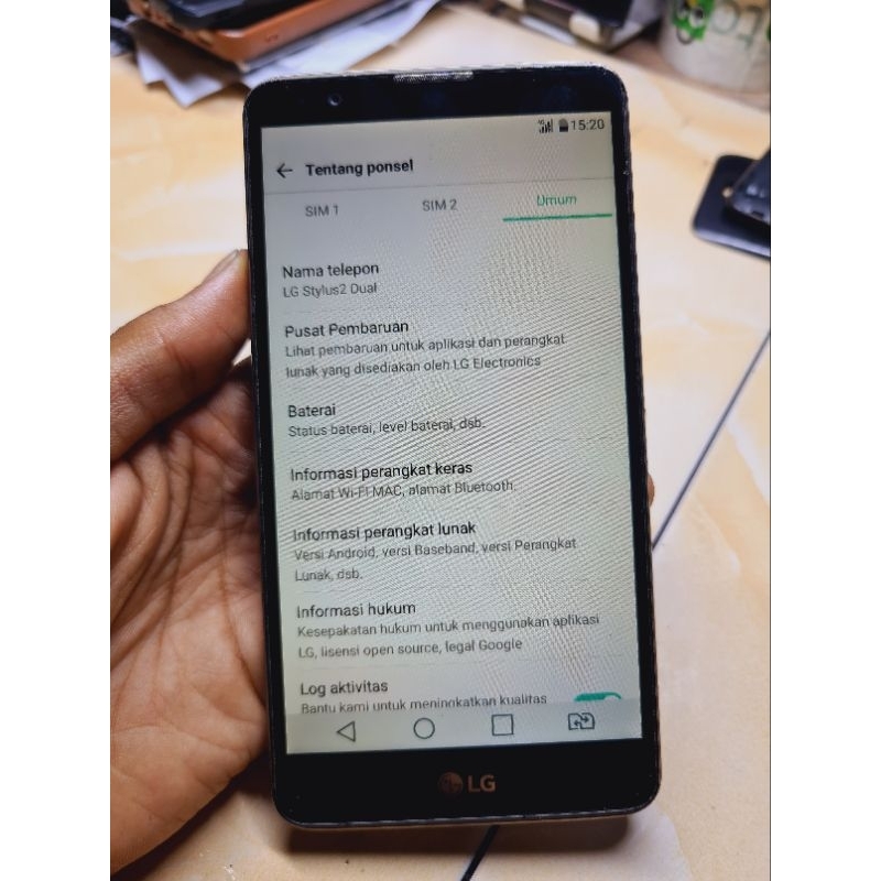 LG G3 Stylus 2  Ram2/16GB DualSim Normal Minus Bisa pakai
