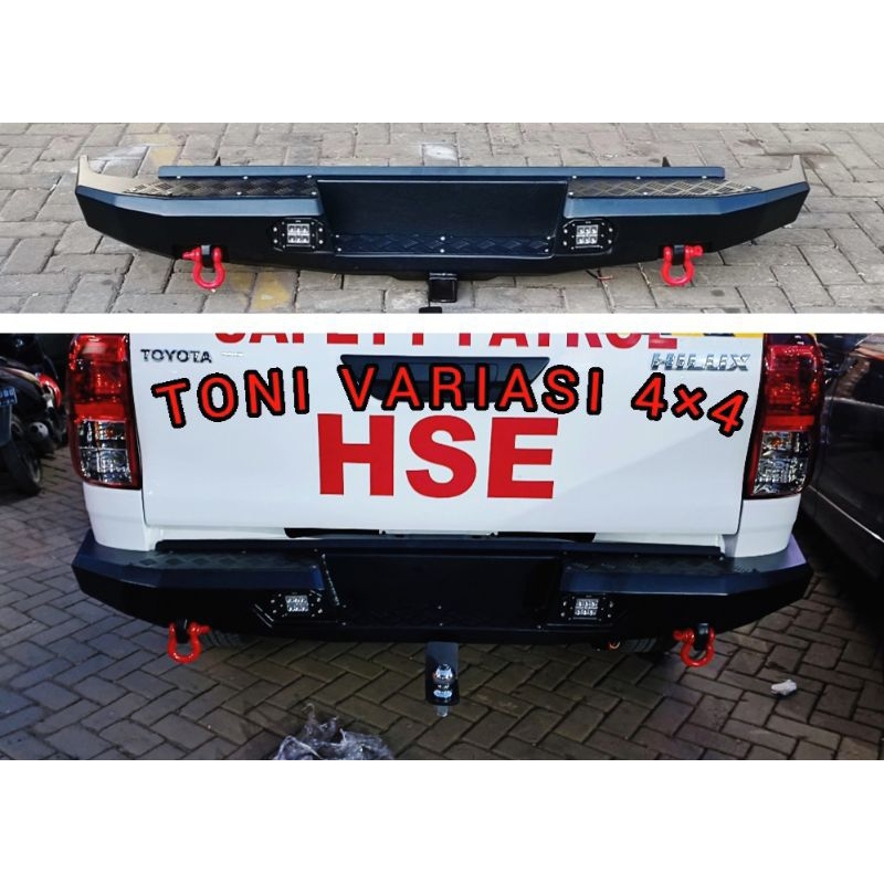 Bemper Bumper Belakang Hilux Revo Rocco Model RIVAL