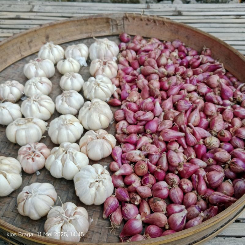

Bawang paket Merah Putih bamer 500g + baput 500g