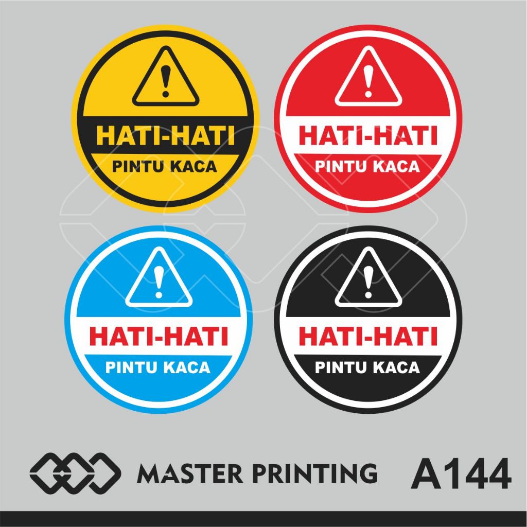 

A144 - Akrilik Hati-Hati Pintu Kaca, Acrylic Sign, Tahan Air, Termurah, dan Bisa Custom