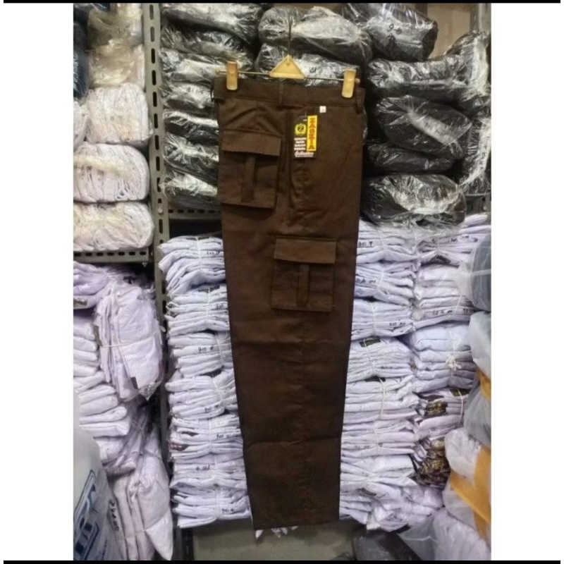 Celana Pramuka PDL SMP - SMA Panjang / Celana PDL SMP - SMA / Celana Pramuka Cargo