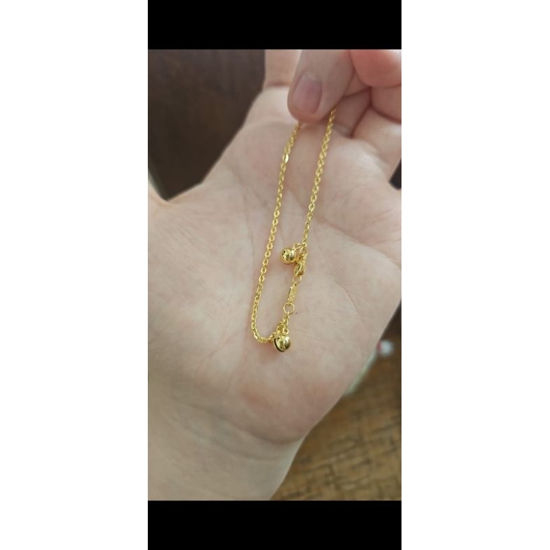 gelang rantai nori 700 emas asli 70% 16k gold
