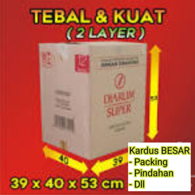 

Kardus / Dus BESAR untuk packing JARUM SUPERR