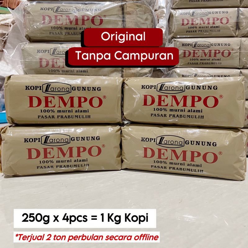 

Paket Hemat Kopi Dempo 1 Kg (250g x 4pcs) / Kopi Dempo / Kopi Larona Gunung Dempo / KOPI HITAM ROBUSTA SEMENDO / SEMENDE MUARA ENIM / KOPI KHAS SUMATERA SELATAN