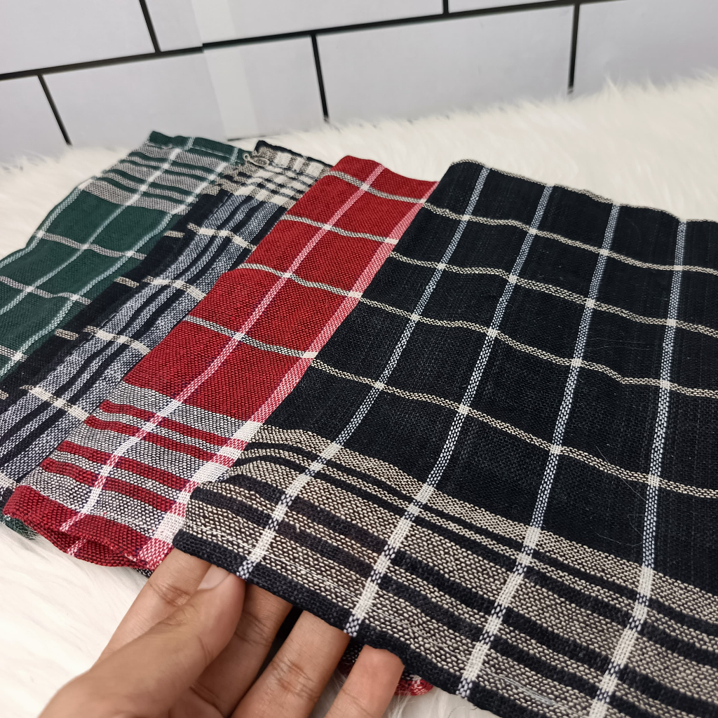 Serbet 1 Lusin tebal warna lap piring dapur tebal berkualitas serbaguna uk 50 x 50 cap maqin