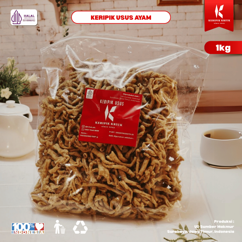 

KERIPIK USUS AYAM KRIUK 1 Kg